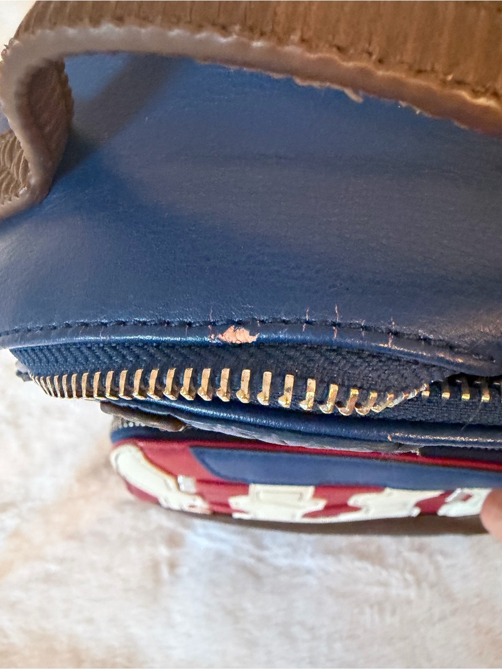 Captain America Themed Blue Backpack with Matching Wallet - Picture 7 of 8